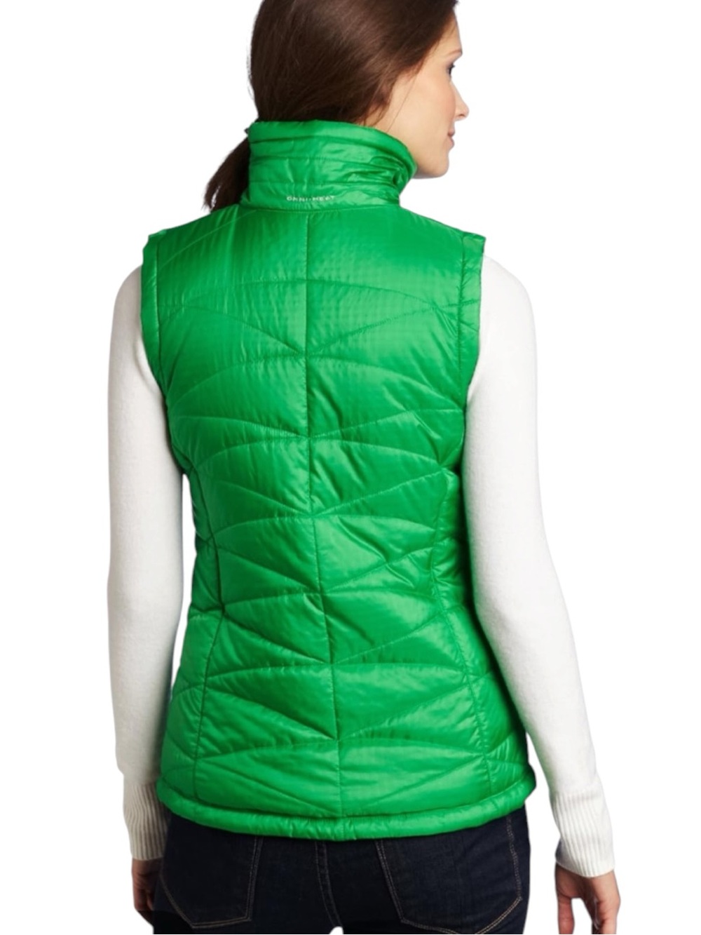 COLUMBIA Mighty Lite III Quilted Packable Vest w. Omni-Heat in Green Size Medium - Picture 2 of 13